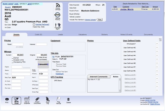 AutoDealer Pro visual